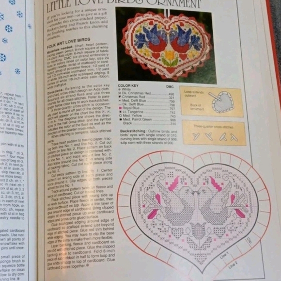 90s Cozy Vintage Christmas Hardcover Book Country Style Holiday Recipes & Crafts - Picture 12 of 13